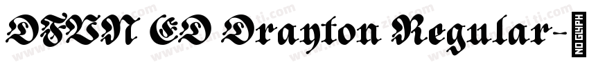 DFVN ED Drayton Regular字体转换